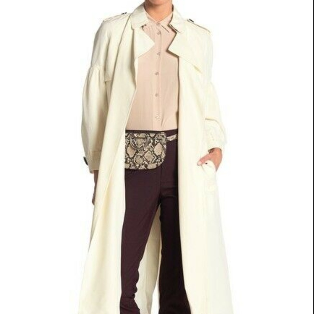NWT Burberry SILK Trench Coat US4
